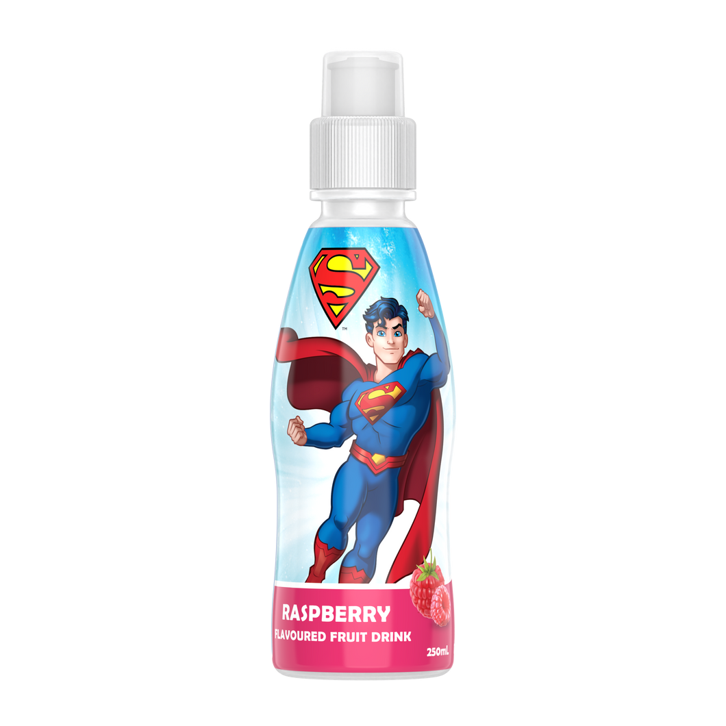 FRUITY BURST 250ML SUPERMAN RASPBERRY Pack 24